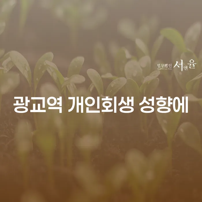 광교역 개인회생 성향에
