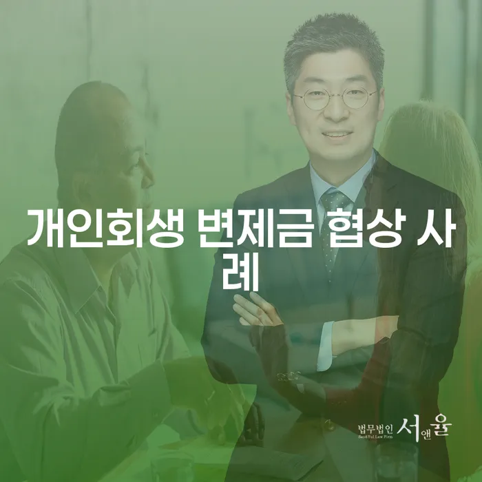 개인회생 변제금 협상 사례가 궁금하세요?